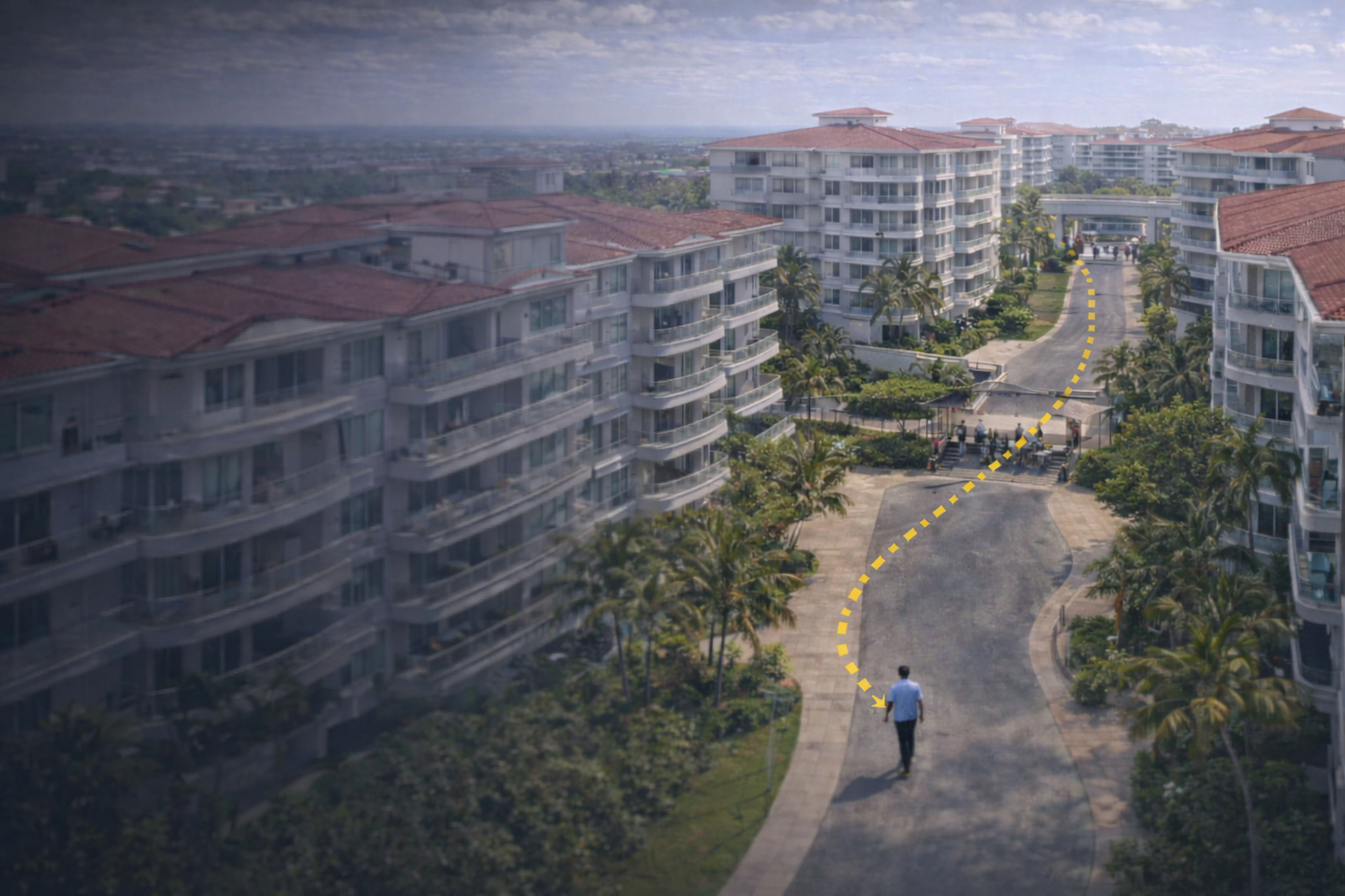 Large condominium complex